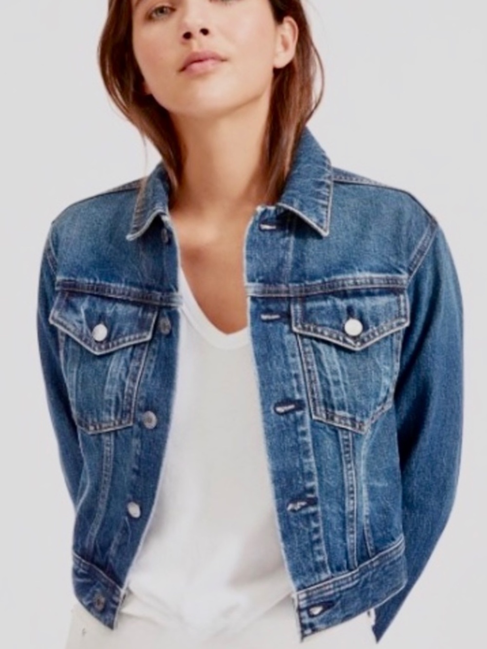 Everlane Women's Blue Classic Denim Jacket Sz Medium